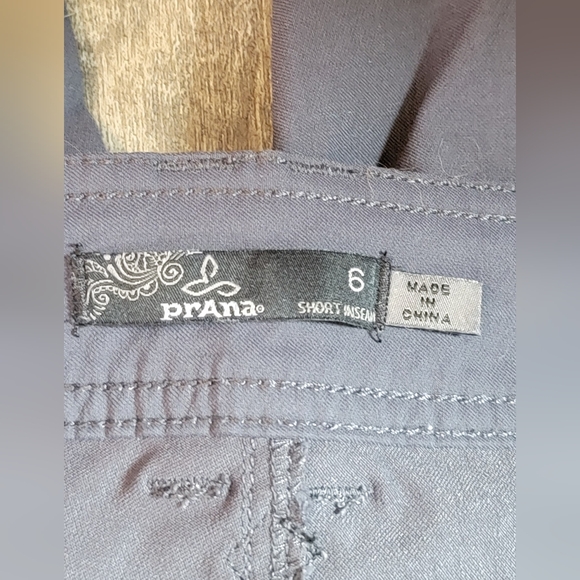 Prana Hallie Pants Women's 6 Short Slate Grey Low Rise Bootcut Outdoors Strechy - Picture 3 of 13